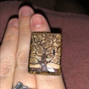 Vintage tree of life ring